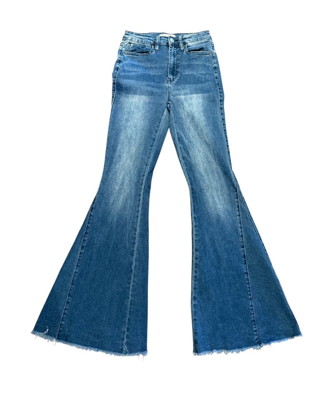YMI Gigi Women’s 5/27 x 33 Blue Super Flared Jeans - Bell Bottom